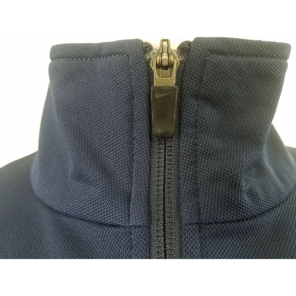 Nike Elite Sweater Basketball Warm Ups Men's Large Full Zip Navy Blue Stripe - Picture 5 of 10